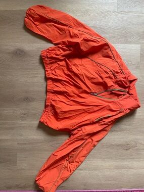JUICY Bright Orange Lightweight Windbreaker Jacket